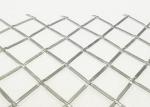 Interior 316l Stainless Steel Wire Mesh Crimps Woven Metal Building Facade using