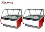 Bubble Tea Ice Cream Display Fridge Equipment Dessert Freezer 220V
