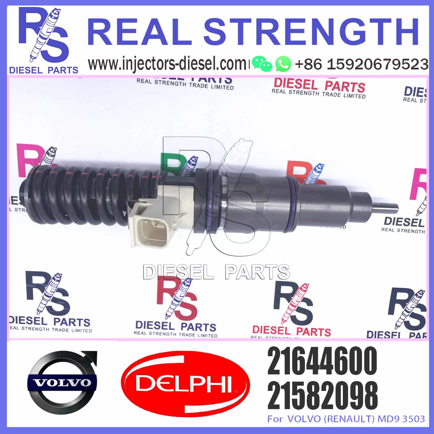 Common rail diesel engine injector Genuine electronic unit injector 21644600 for diesel engine