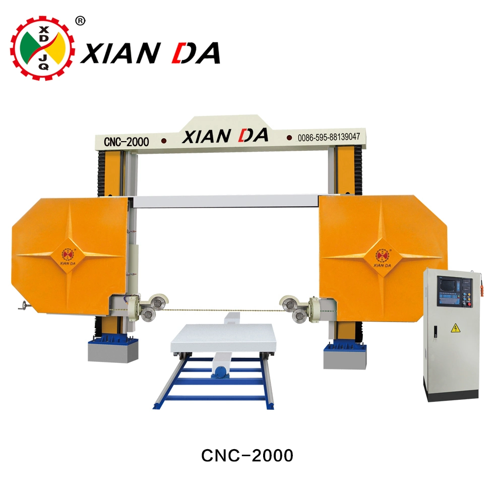 CNC PLC Diamond Wire Cutting Saw Machine for Granite Marble Onyx Limestone Sandstone Profiling Squaring Special Shapes
