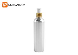 Quality matte or glossy aluminum cosmetic containers 250ml bottle with spray head wholesale