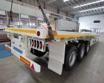1840mm Tread Flatbed Semi Trailer Heavy Mechanical Suspension For Container