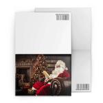 Merry Christmas Custom Lenticular Printing Greeting Card With Santa Claus 3D