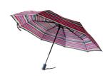 Mini Rainbow Promotional Automatic Travel Umbrella Custom Stripe Printting