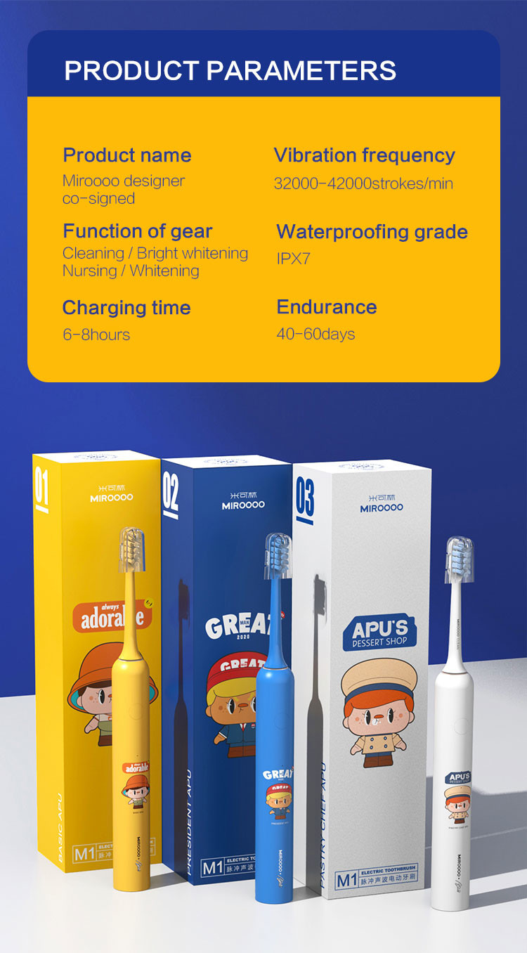 Vibrating Sonic Power Toothbrush Rechargeable Magnetic Adsorption USB Charging