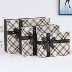 Ribbon Bow Tie Gift Box Packaging Lid And Base Luxury Gift Paper Packaging Boxes
