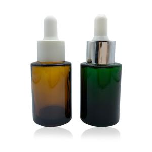Quality Amber 30ml Massage Oils Aromatherapy Glass Dropper Bottle With Pipette wholesale