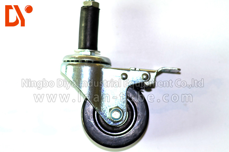 Pipe Tote Cart Polyurethane Caster Wheels , Anti Static Casters For Logistcs