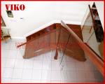 Solid Wood Staircase VK95S American Handrail Tread American ,Railing tempered