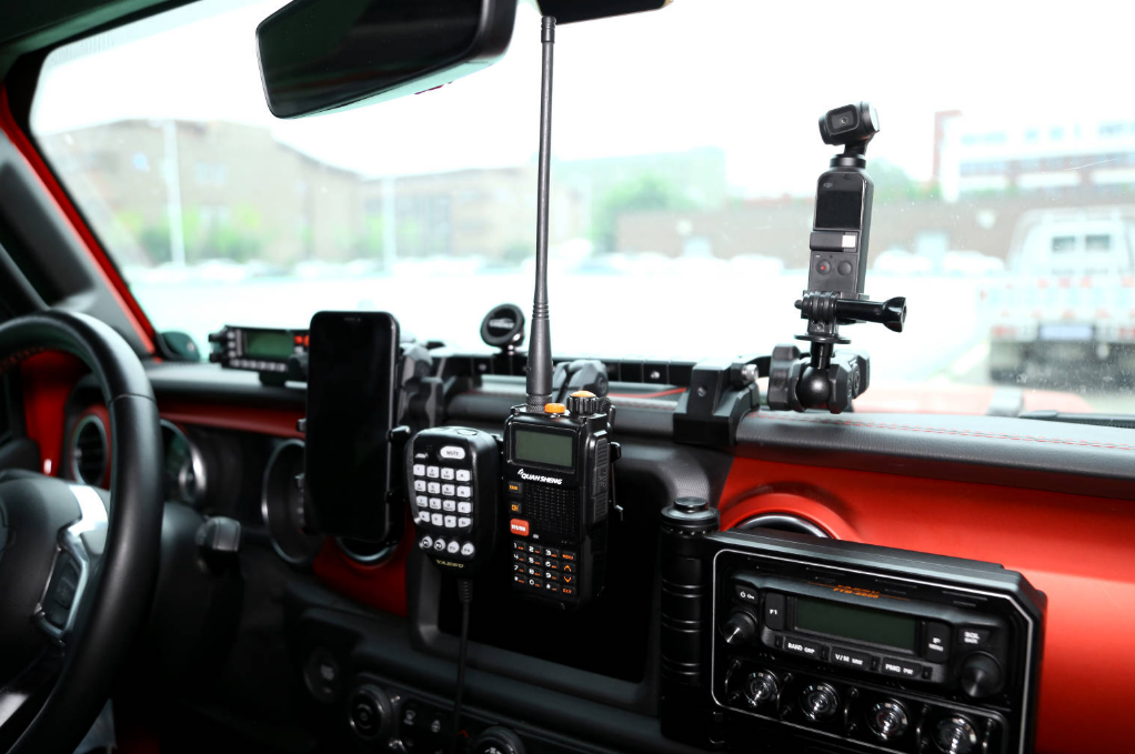 Surface Hard Anodizing Dashboard Phone Holder Mount Set B for Jeep Wrangler Accessory
