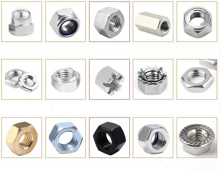 Food Beverage Industry M6 M8 M12 Zinc Plated Carbon Steel Hex Domed Hat Cap Nuts for Construction Applications