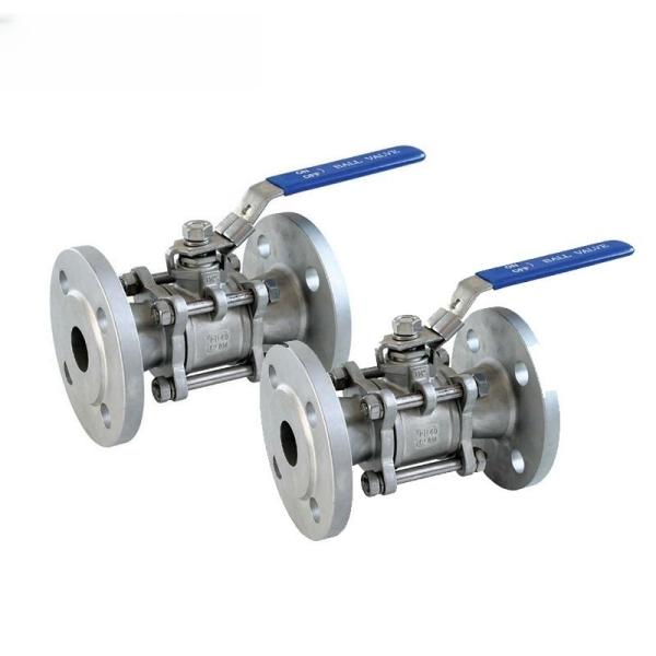 3PC Stainless Steel Flange Ball Valve DN15-DN 150 for Straight Through Type