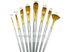 15 Synthetic Short Handle Art Body Paint Brushes for Acrylic , Oil Gouache &