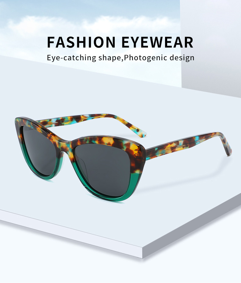 Sunny Days Acetate Frame Sunglasses Cat Eye Designer Stylish Style For Women Men