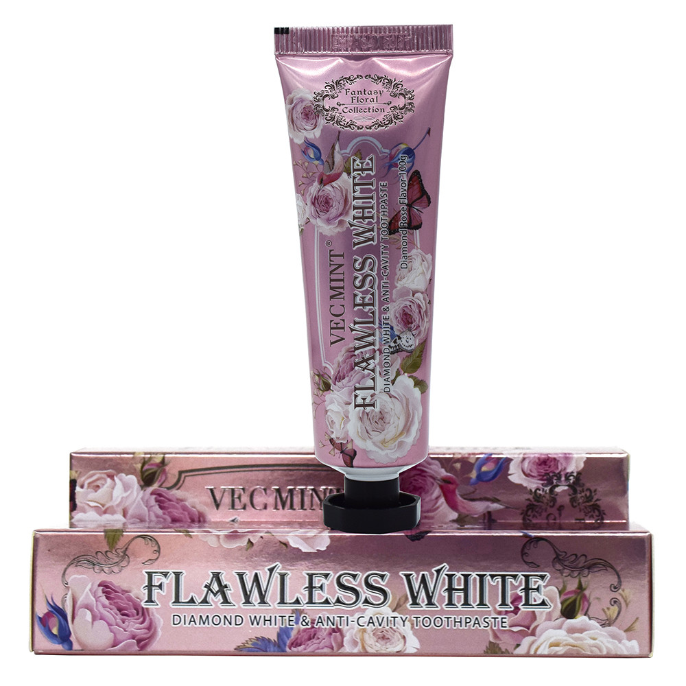 100g Floral Fragrance Rose Flavor Teeth Whitening Basic Cleaning Oral Care Refreshing Toothpaste