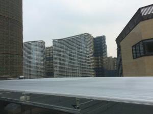 Quality Remote Control External Louvre Roof Systems Aluminum Alloy Polyester Coating wholesale