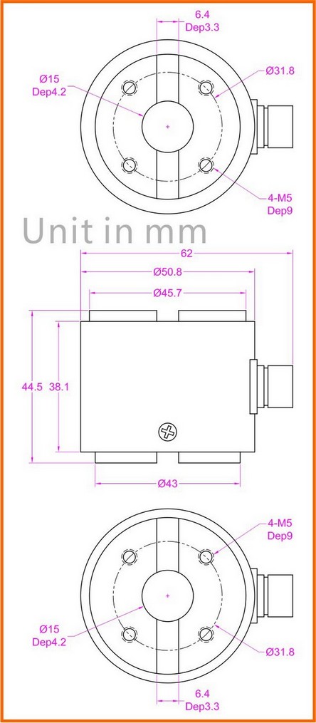 100Nm torque sensor 50Nm