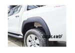 Car Black Toyota Hilux Pick Up Fender Flares 2015 2016 Without Decorative Screws