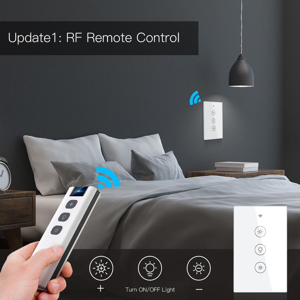 Tuya Smart Dimmer Switch wifi led dimmer switch Smart 1/2Gang Compatible with Alexa and Google Assistant