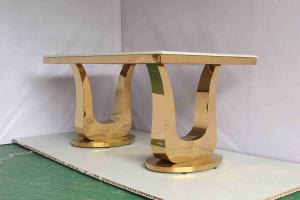 Quality 201 Stainless Steel Wedding Chairs And Tables Modern Dining Room Furniture wholesale