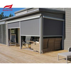 Quality Smart Motorized Zip Track Blinds Outdoor Windproof Rainproof wholesale