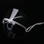 Spittle Prevention Transparent Plastic Face Mask For Dental