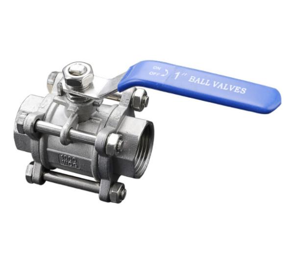 Three Way Power Station Valve Industry Stainless Steel 3PC Ball Type With