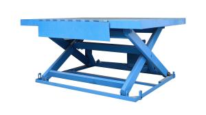 Quality Blue Stationary Scissor Lift Table 1000kg Electric Platform Lift wholesale