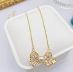 Vintage Bohemia Baroque Pearls Beads Chains Choker Necklace for Women Pearl