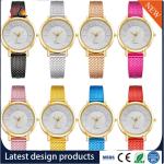 Wholesale Plastic watch band Alloy Round Case Ladies Quartz Watches fashion