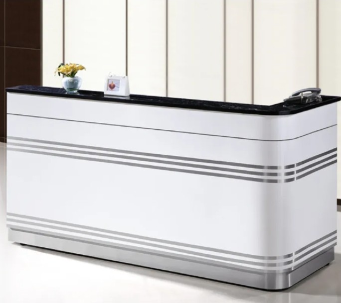 Cheap Minimalist Style Modern Extendable Furniture Office Reception Desk Counter Table Reception Desk For Sale