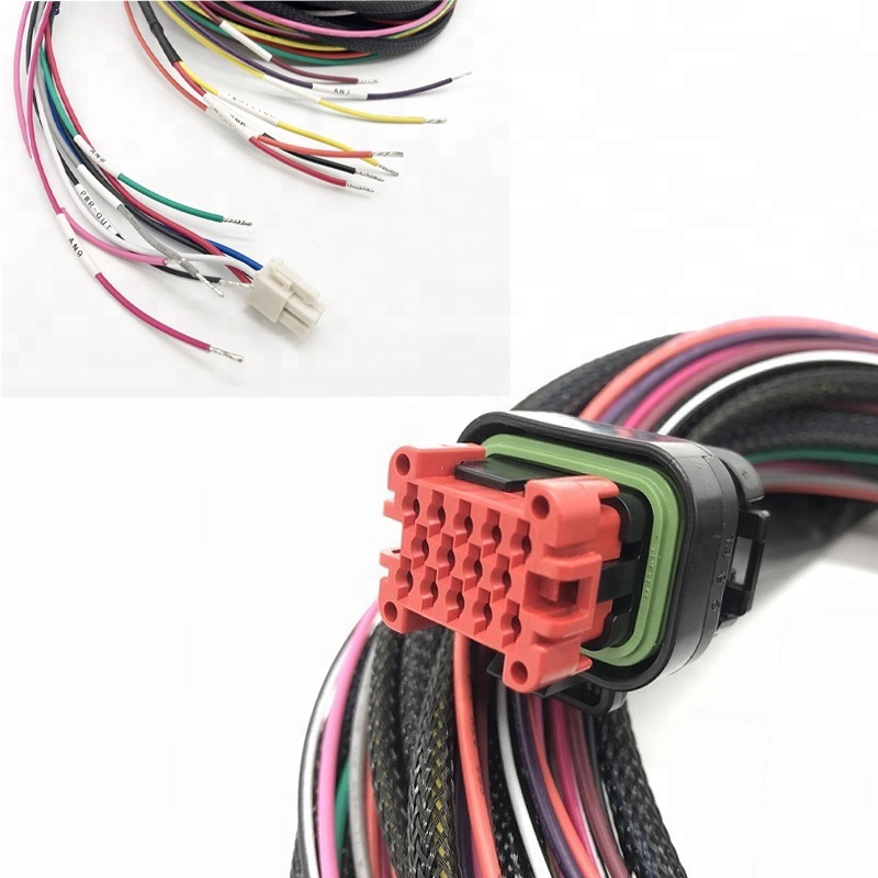 Flat Ribbon Cable Connector for Industrial Loom Cable Assembly in Customer Request Length