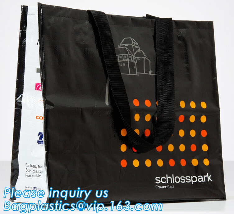 Fashion WaterProof PP Woven Laminated Handle Shopping Bag,fashion laminated reusable pp woven big shopping woven bag