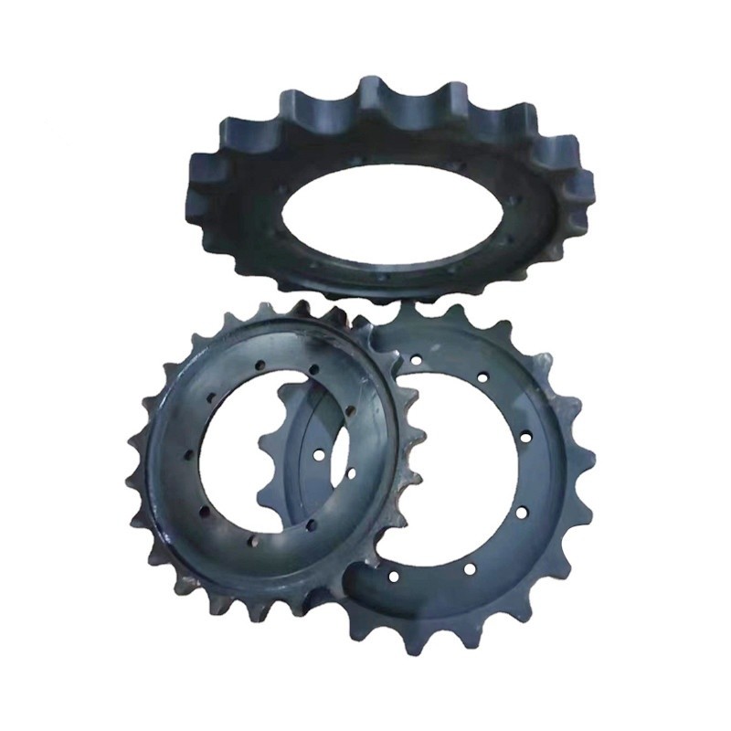 Double Chain Excavator Track Sprocket Chassis Spare Parts Custom