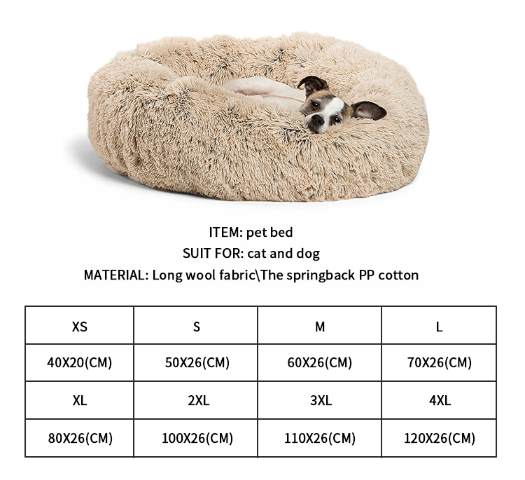 Cat Bed Multiple Colour Waterproof Washable Soft Comfortable Custom RoundFluffy