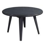 Black 1.2mm Thickness Aluminum Tube Outdoor Table Chairs