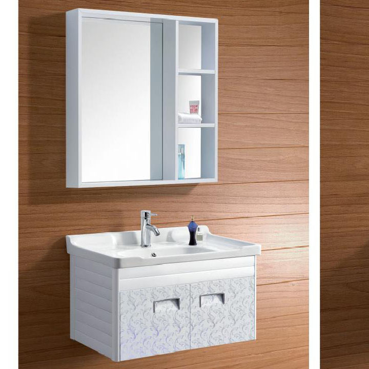 Modern Alunimun Bathroom Vanity/ all aluminum bathroom cabinet/Mirror Cabinet /DB-8116B 600X460mm