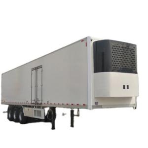 Quality Aotong 30-40 Ton Fresh Fruit Vegetable Refrigerator Van Semi Trailer for and Transport wholesale