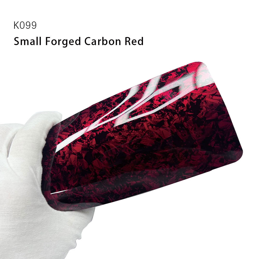 K099 Small Red TPU Color Car Carbon Fiber PPF Forged