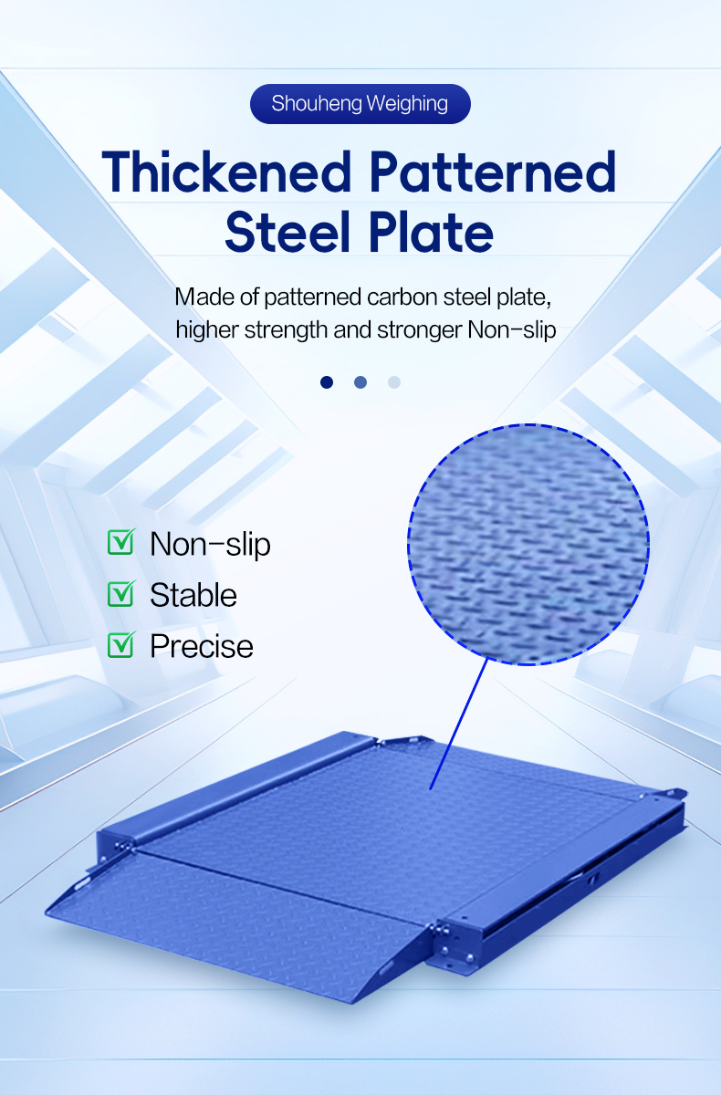 SOHE 600*800mm 500KG Carbon Steel Ultra Low Platform Scale Division 0.2KG Double Ramp