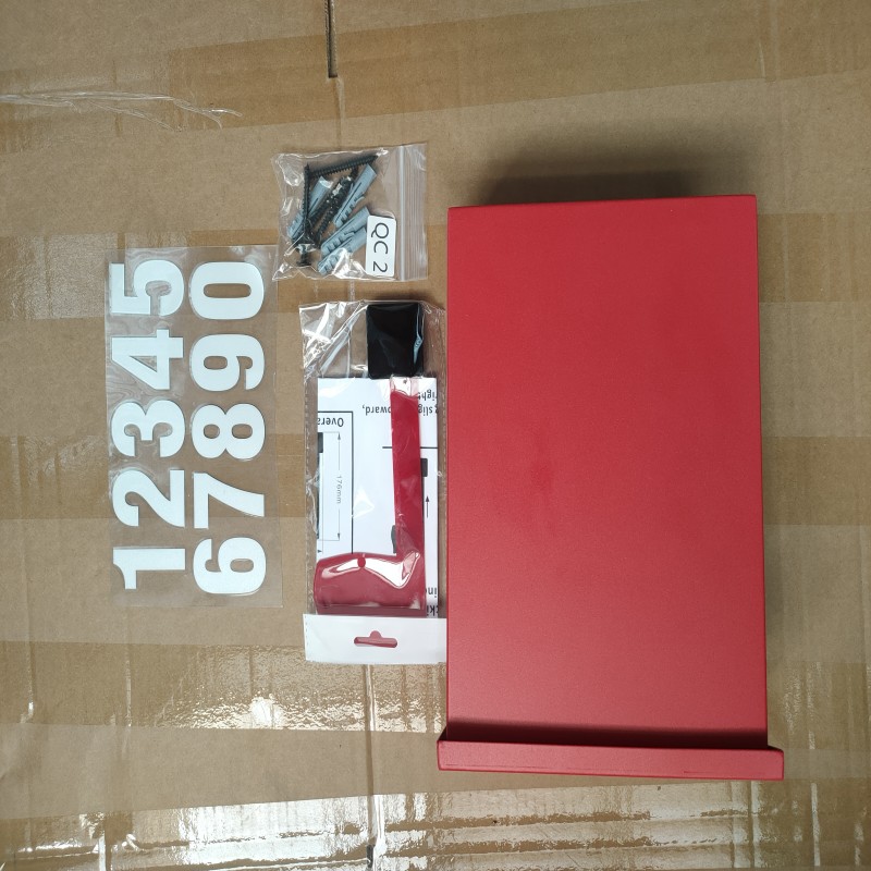 Apartment Outdoor Package and Newspaper Storage Box with Customizable Logo and Red Flag