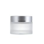 15g 30g 50g 100g Frosted Clear Glass Cream Jar with Gold Silver Screw Lid