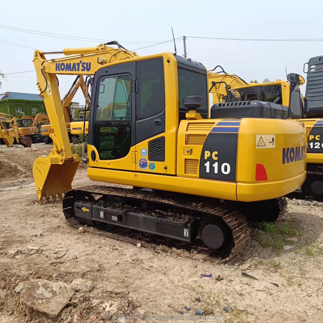 11 Ton Used Komatsu PC110 Hydraulic Crawler Excavator with 0.48M³ Bucket Capacity