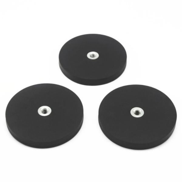Rubber Coated Pot Magnets for Industrial Rare Earth Materials in Perfect Size