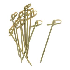 Quality Party Supplies Bamboo Knot Cocktail Sticks Skewer bamboo ear pick 9cm 4 Inch wholesale