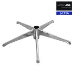 5 Star Metal Office Chair Wheel Base Aluminum Alloy Durable Height Adjustment