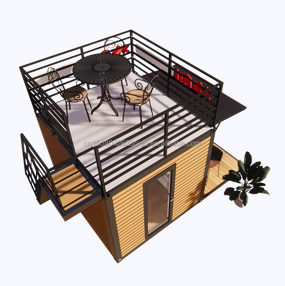 10FT Modern Design Steel Structure Container Store/Shop Houses and Prefabricated Modular Houses 3D Model/CAD Drawings