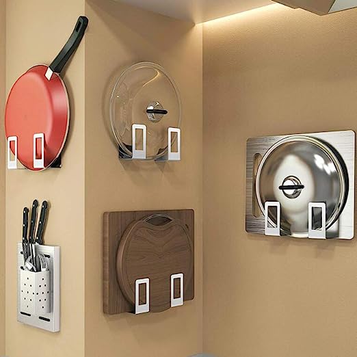 Revolutionize Your Kitchen Organization with Self Adhesive Pot and Pan Lid Holders