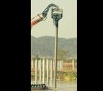 3200rpm River Canal Pond Sheet Pile Driving Machine For Photovoltaic Sheet