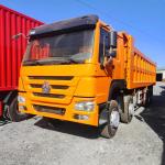 Sinotruk 8x4 Model 371hp Dump Truck With Euro 3 Emission Standard Left Rudder
